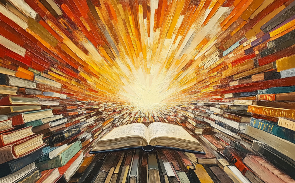 an explosion of books